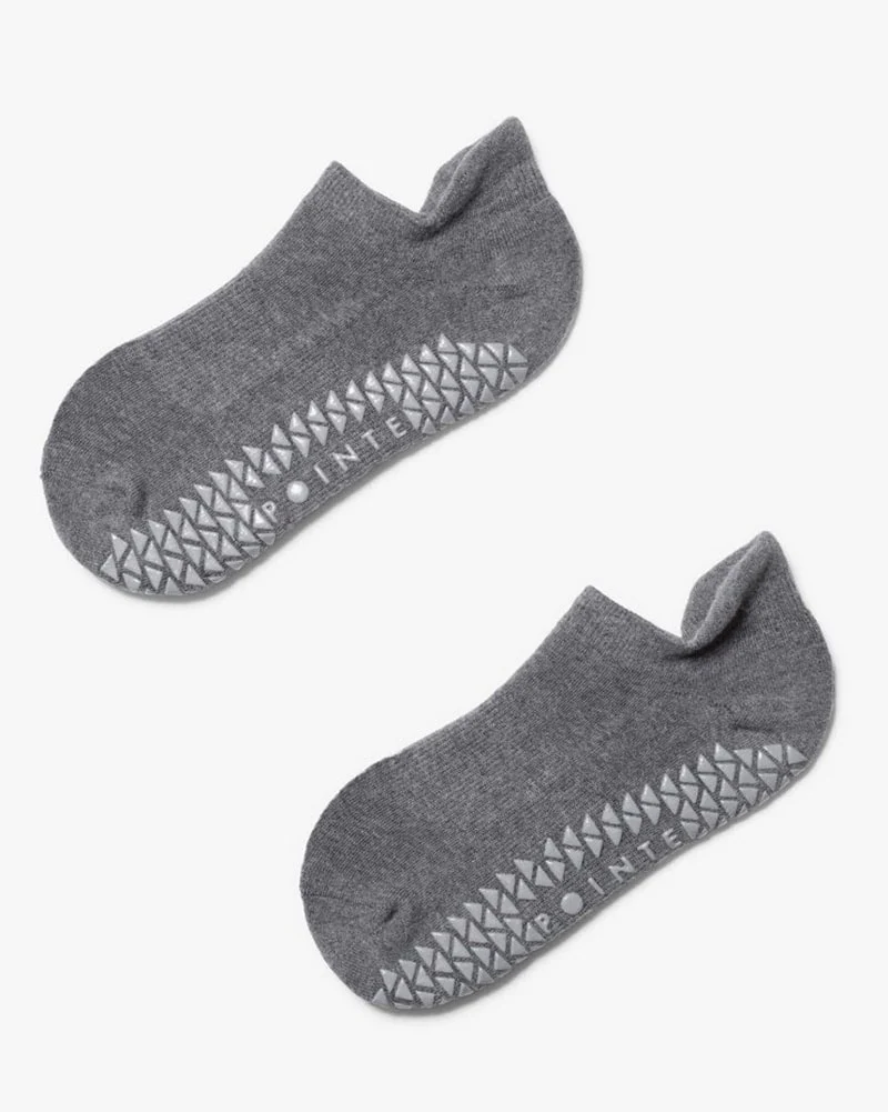 Pointe Studio Union Full Foot Grip Sock - Womens - Charcoal - Image 3