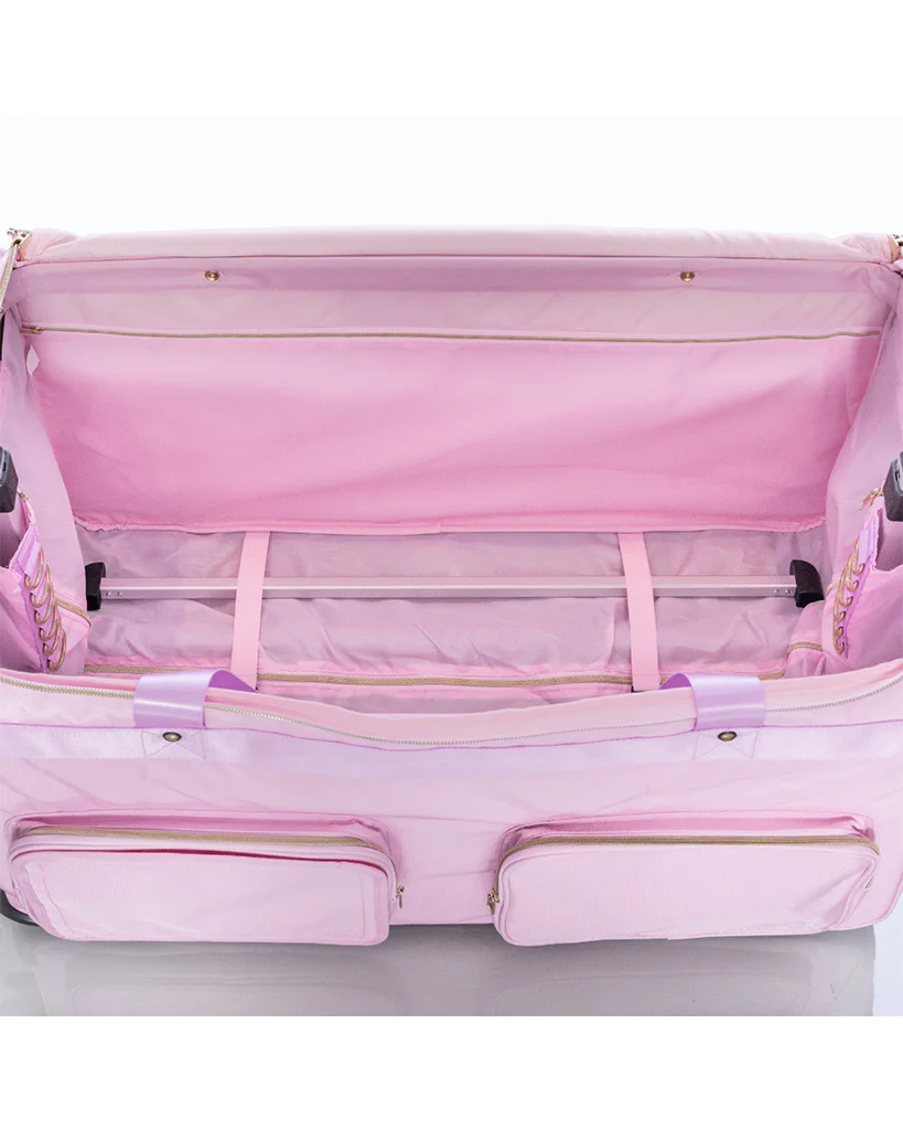 Rac n Roll Built-In Large Dance Travel Bag - Pink - Image 6