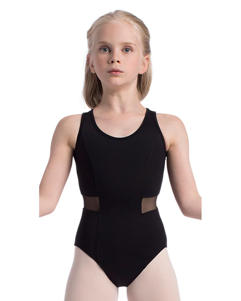 So Danca Eva Mesh Cut Out Tank Leotard - SL134 Girls