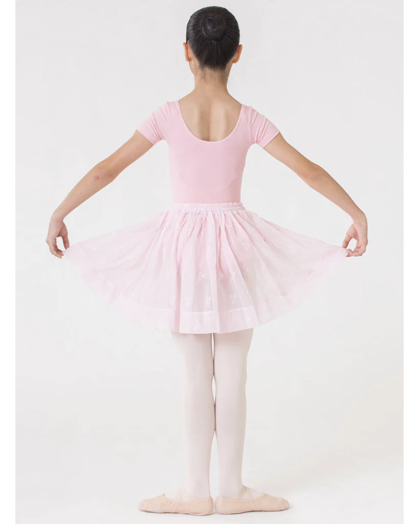 Sonata Chiffon Pull-On Ballet Skirt - SK03 Girls - Pink Slipper Print - Image 2