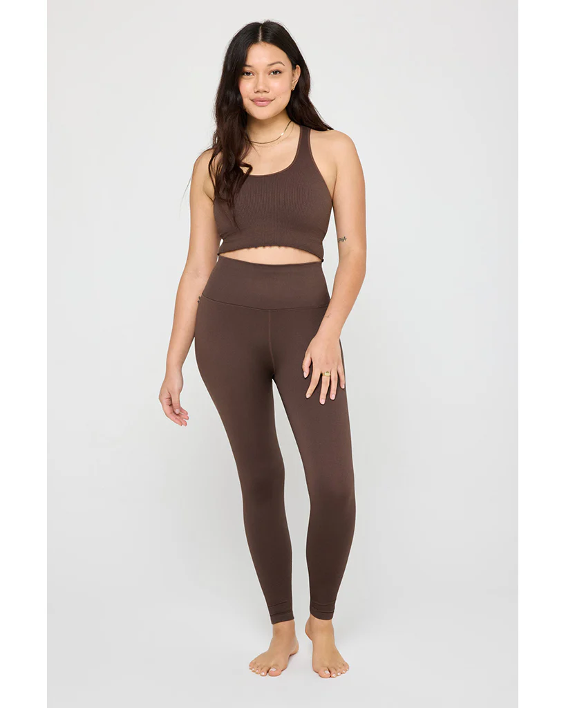 Spiritual Gangster Amor Crop Tank - Womens - Mocha - Image 4