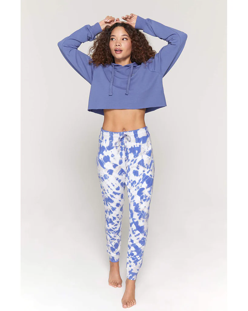 Spiritual Gangster Breezy Luna Crop Hoodie - SU10421006 - Womens - Iris - Image 5