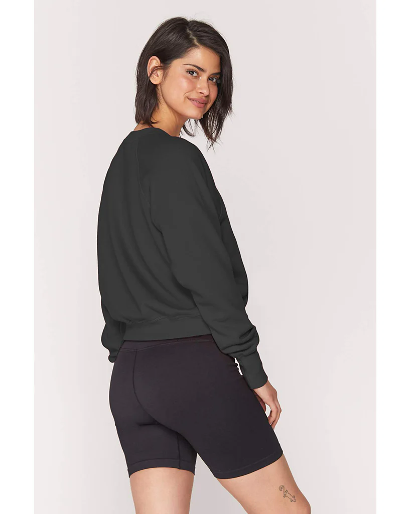 Spiritual Gangster Bridget Raglan Pullover Sweatshirt - FA00417025 - Womens - Vintage Black - Image 3