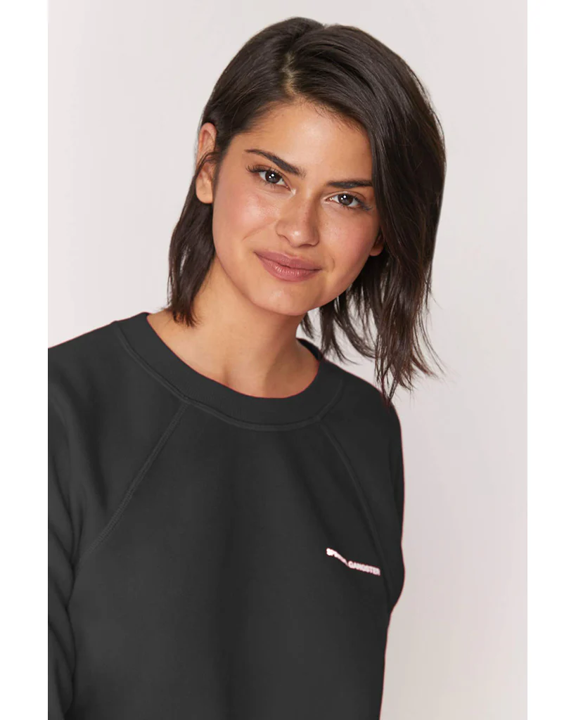 Spiritual Gangster Bridget Raglan Pullover Sweatshirt - FA00417025 - Womens - Vintage Black - Image 4
