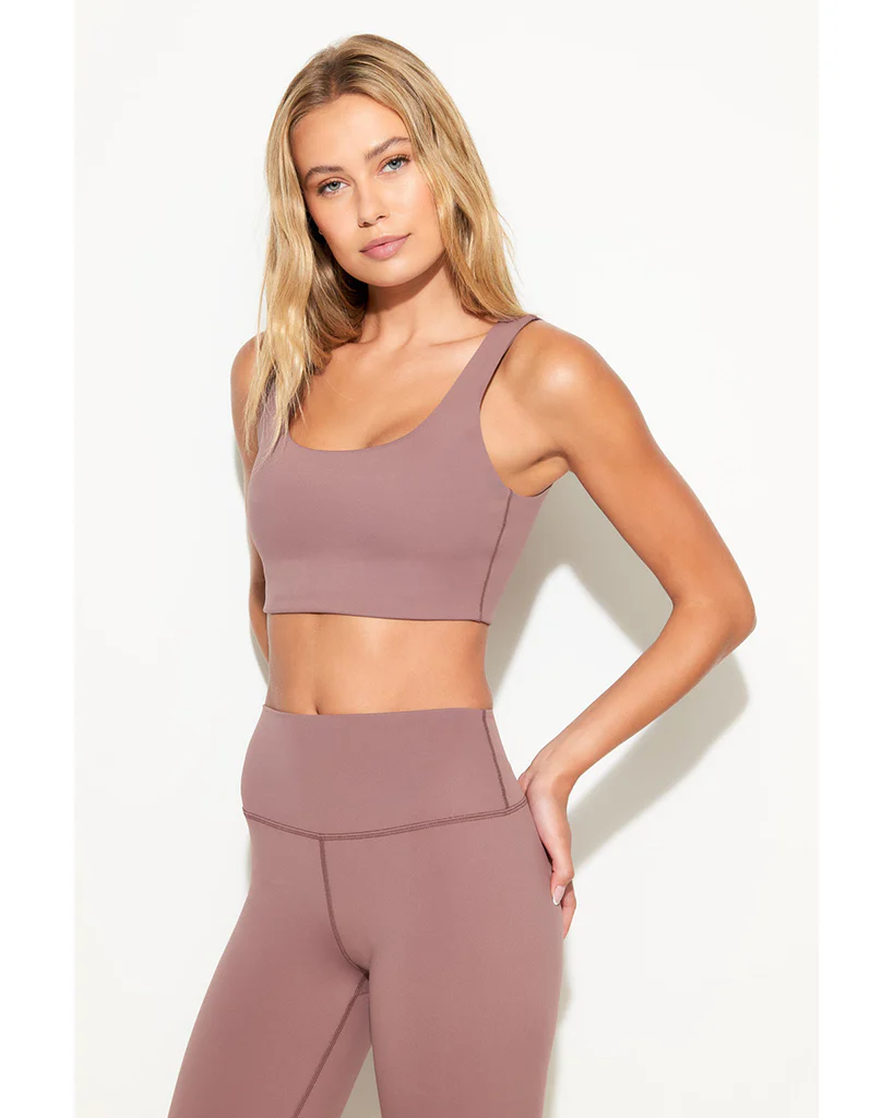 Spiritual Gangster Delmar Longline Bra - SWBR003 - Womens - Rose Taupe - Image 2
