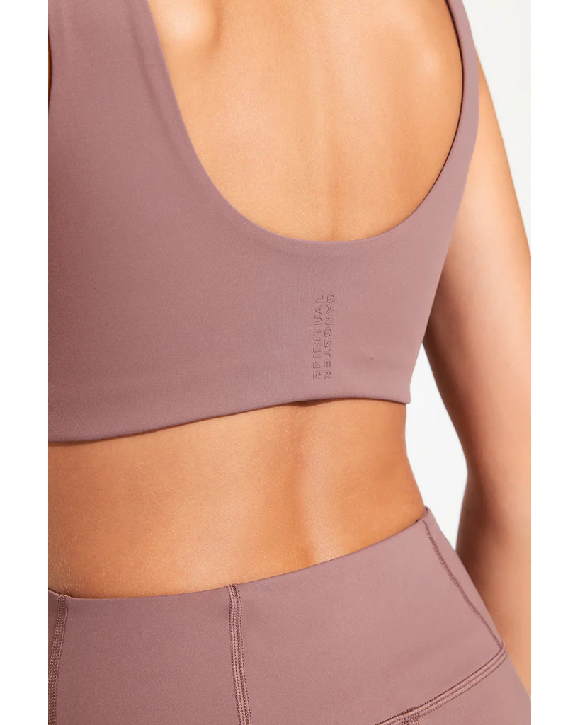 Spiritual Gangster Delmar Longline Bra - SWBR003 - Womens - Rose Taupe - Image 5