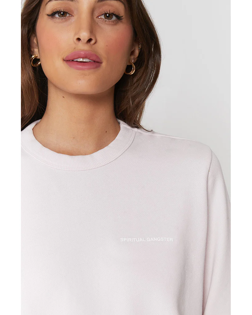 Spiritual Gangster Effortless Crew Sweatshirt - Womens - Quartz - Image 3