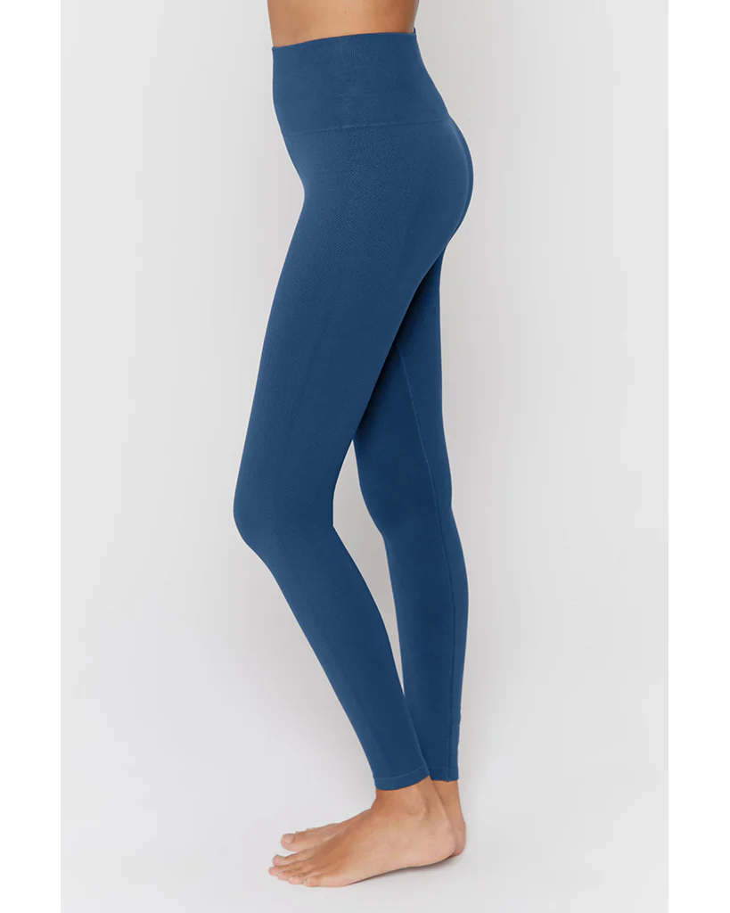 Spiritual Gangster Icon High Waist Legging - Womens -  Faded Navy - Image 2