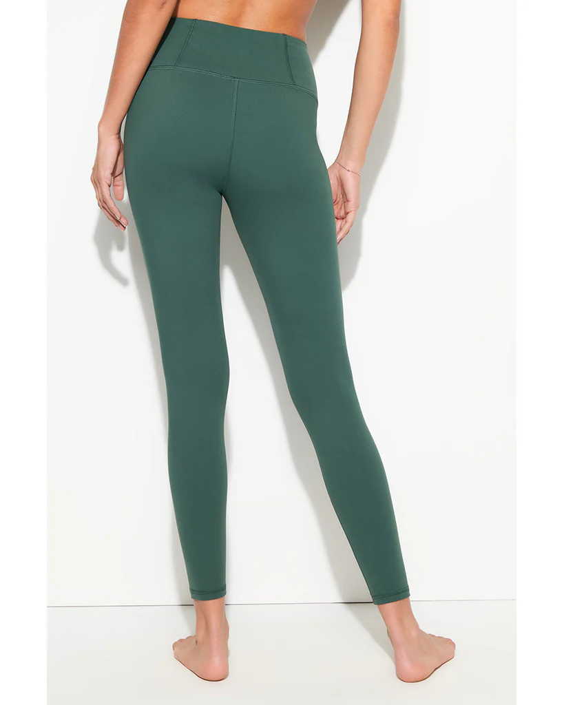 Spiritual Gangster Lotus 7/8 Seamless Legging - SWLG001 - Womens - Retro Green - Image 2