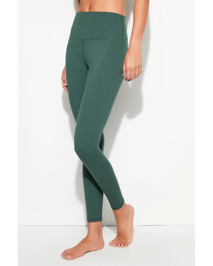 Spiritual Gangster Lotus 7/8 Seamless Legging - SWLG001 - Womens - Retro Green - Image 3