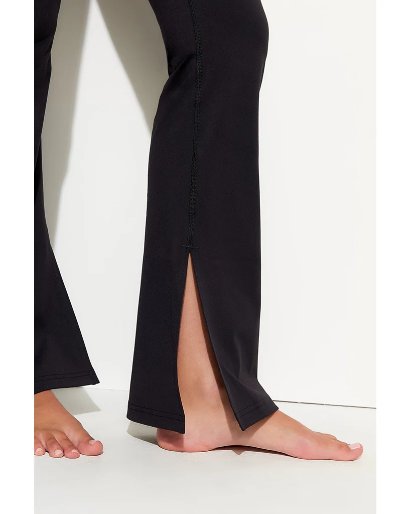 Spiritual Gangster Olympia Slit Pant - SWLG008 - Womens - Black - Image 4