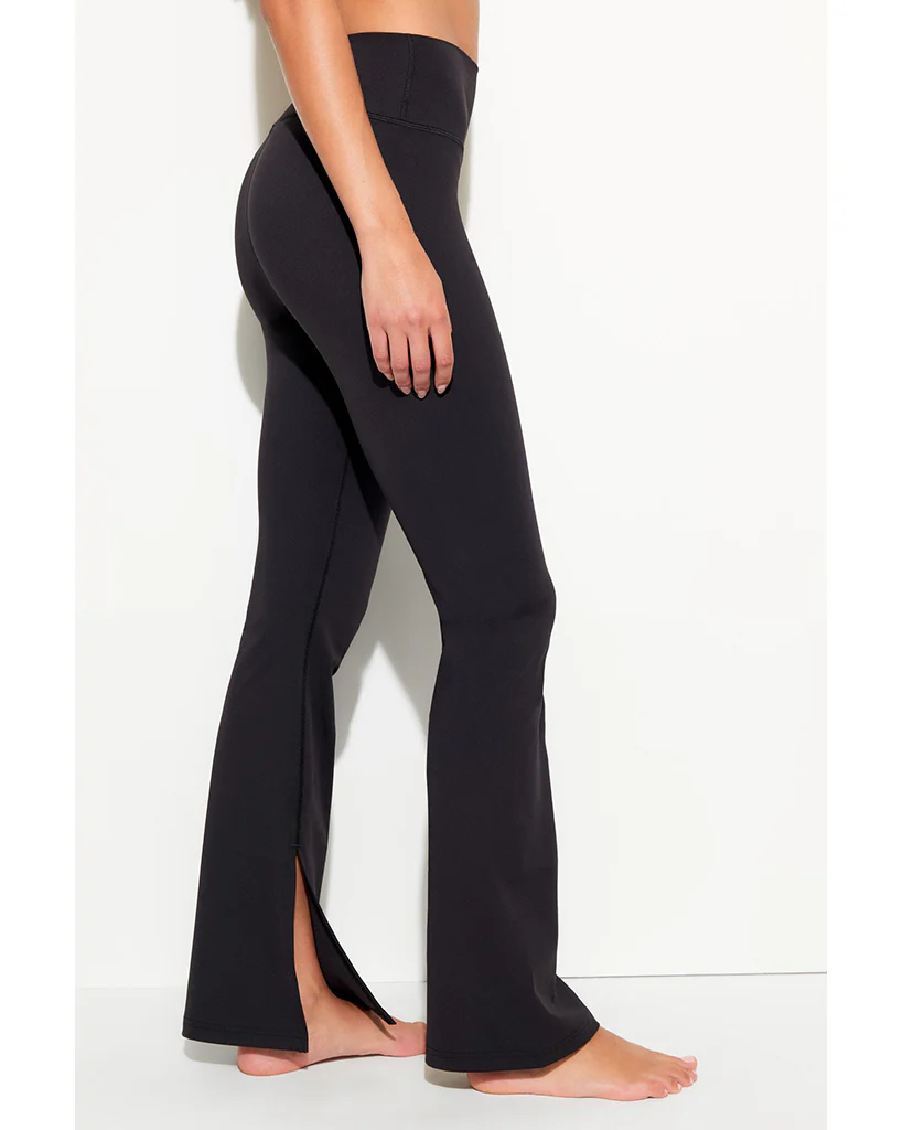 Spiritual Gangster Olympia Slit Pant - SWLG008 - Womens - Black - Image 5