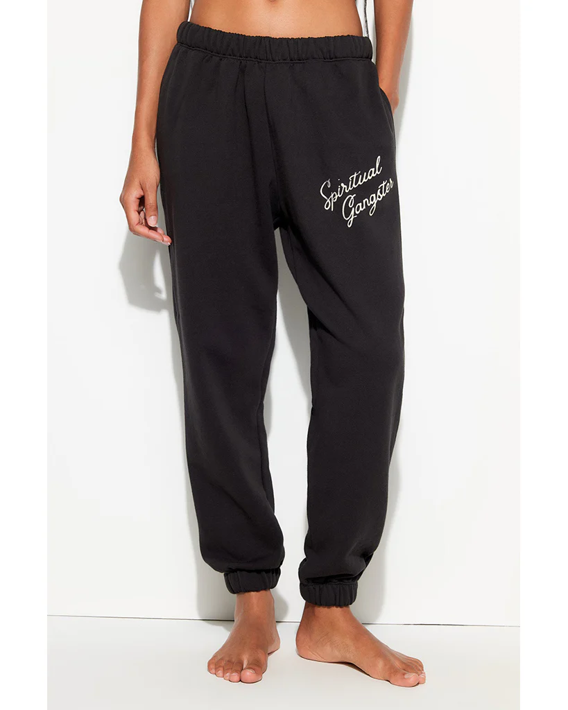 Spiritual Gangster SG Insignia Portia Sweatpants - CWSP007SG1 - Womens - Black