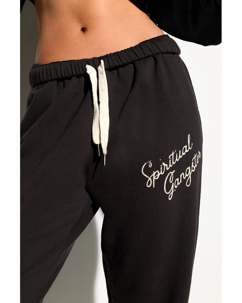 Spiritual Gangster SG Insignia Portia Sweatpants - CWSP007SG1 - Womens - Black - Image 4