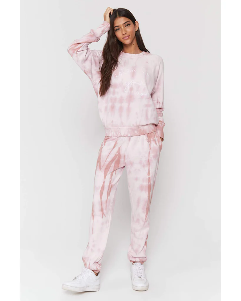 Spiritual Gangster SG Laguna Sweatpants - HO10409002 - Womens - Winter Rose Tie Dye - Image 4