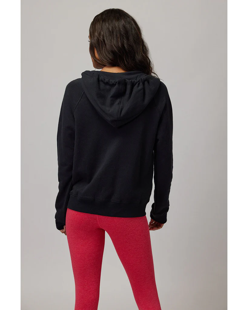 Spiritual Gangster SG Raglan Zip Hoodie - Womens - Black - Image 3