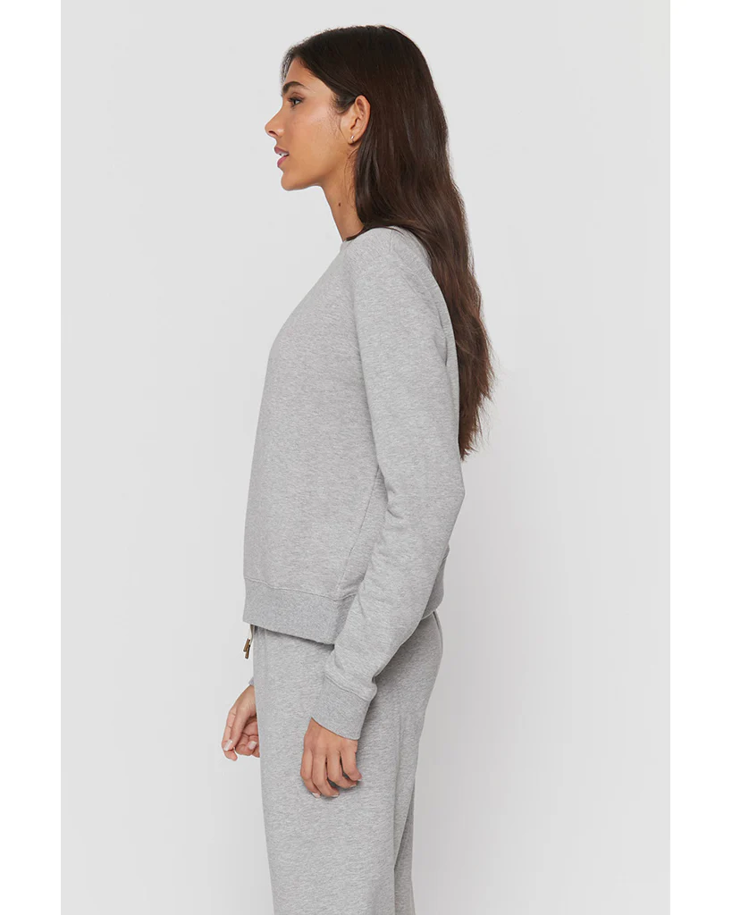 Spiritual Gangster Tulip Back Sweatshirt - Womens - Heather Grey - Image 3