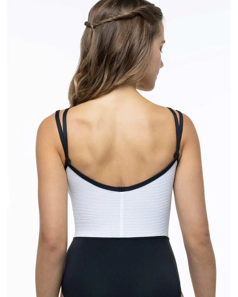 Suffolk Oxford Collection Double-Strap Textured Detail Camisole Leotard - 2770 Womens - Image 5