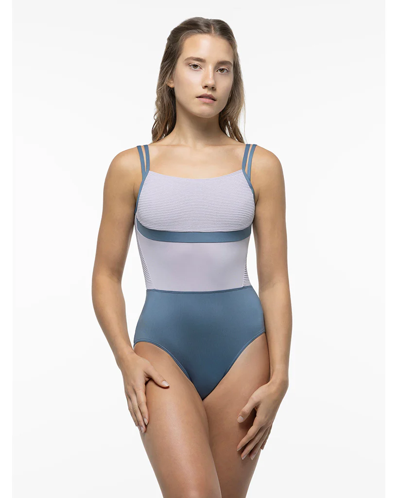 Suffolk Oxford Collection Double-Strap Textured Detail Camisole Leotard - 2770 Womens - Image 6