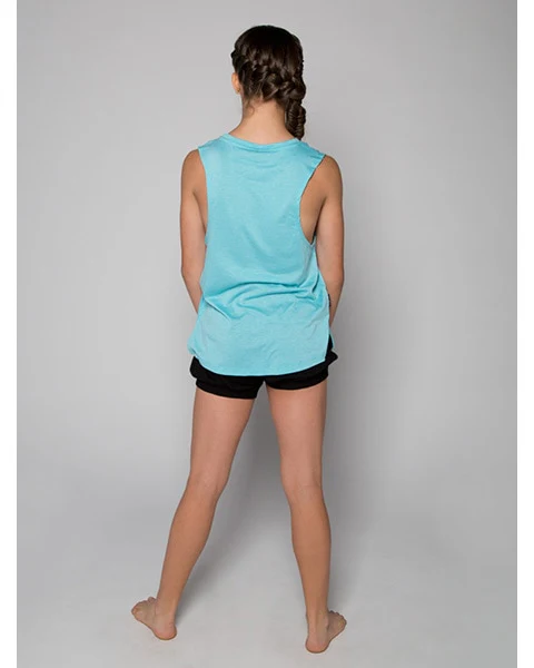 Sugar and Bruno NYC Dancer Metro Tank Top - D8477 Womens - Aqua - Image 2