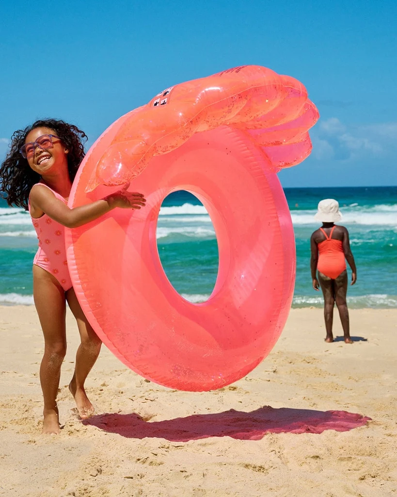 Sunnylife Luxe Pool Ring Neon Coral - Image 2
