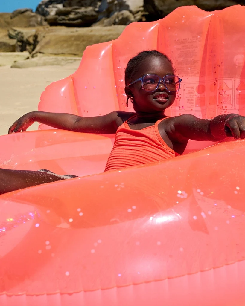 Sunnylife Luxe Pool Ring Neon Coral - Image 6
