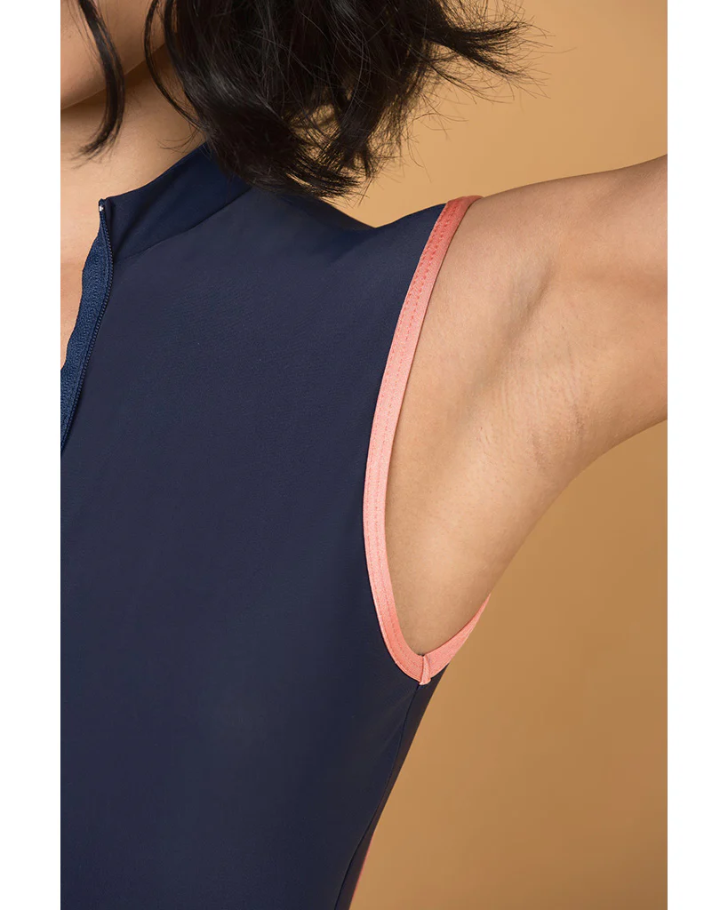 Supertone Bolt Collection Lexi High Neck Zip Front Open Back Sleeveless Leotard - Women - Image 11