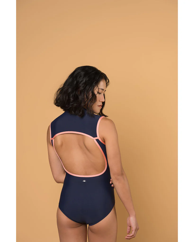 Supertone Bolt Collection Lexi High Neck Zip Front Open Back Sleeveless Leotard - Women - Image 8
