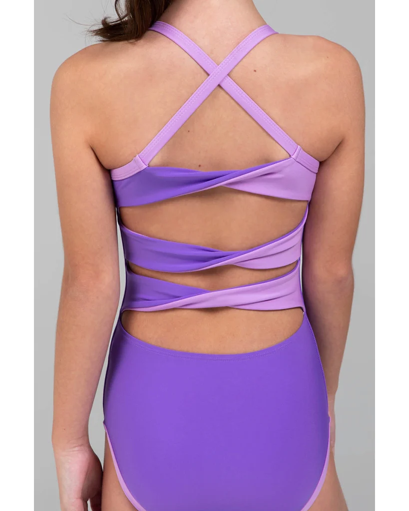Sylvia P Elodie Camisole Gymnastic Leotard - Girls - Image 3