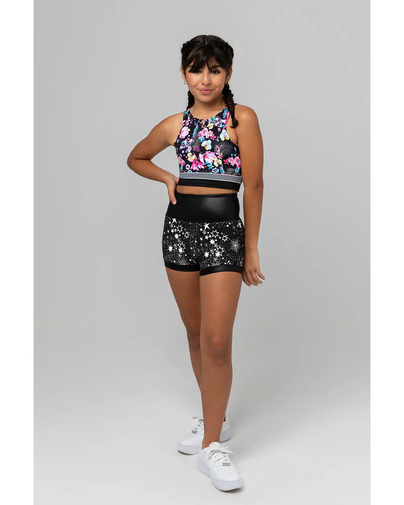 Sylvia P Fast Lane Cropped Singlet Top - Girls - Stars - Image 4