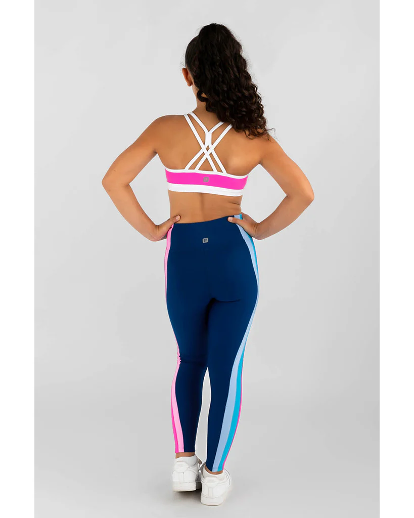 Sylvia P Shae Crop Top - Girls - Neon Pink / White - Image 2