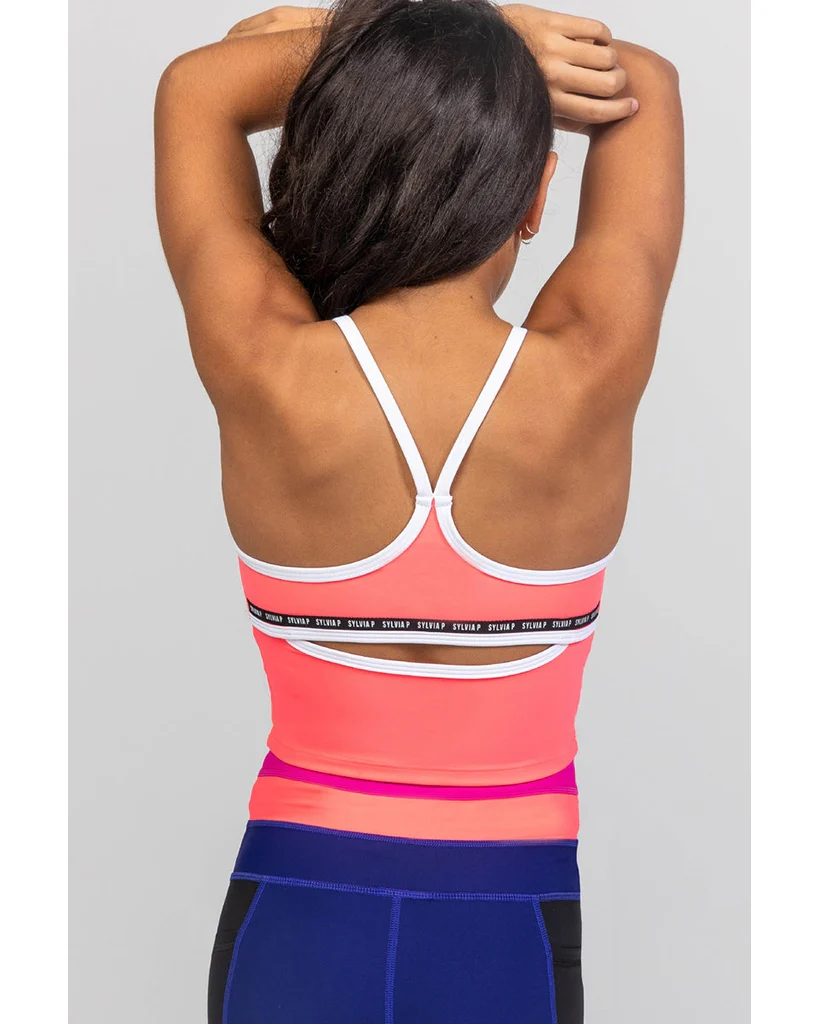 Sylvia P The Original Cropped Singlet - Girls - Cantaloupe - Image 2