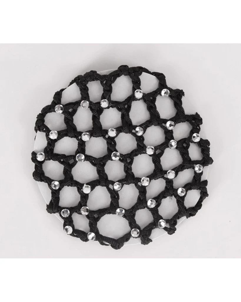 Wear Moi Crocheted Rhinestone Ballet Bun Cover - DIV97